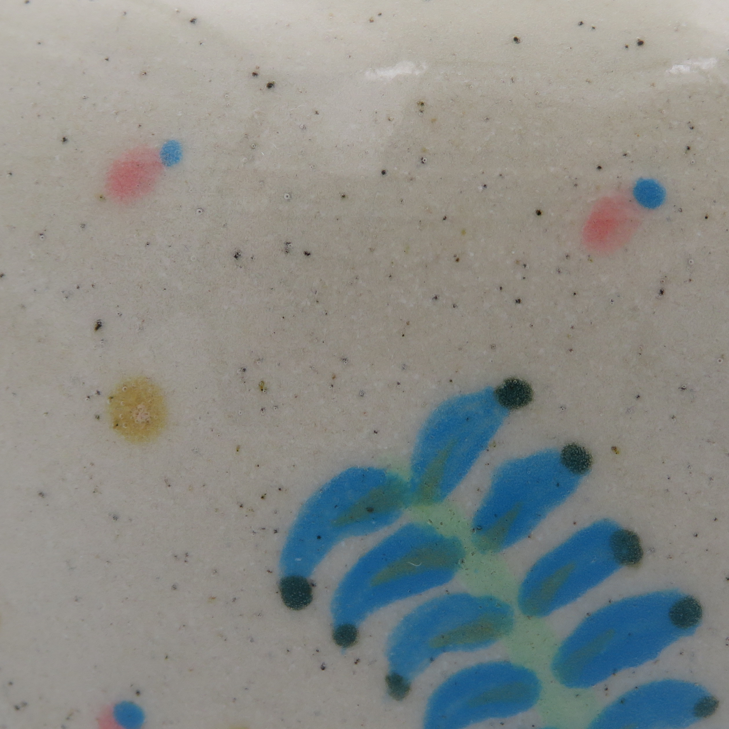 Narrow Rim Rounded Vase - Handpainted Floral