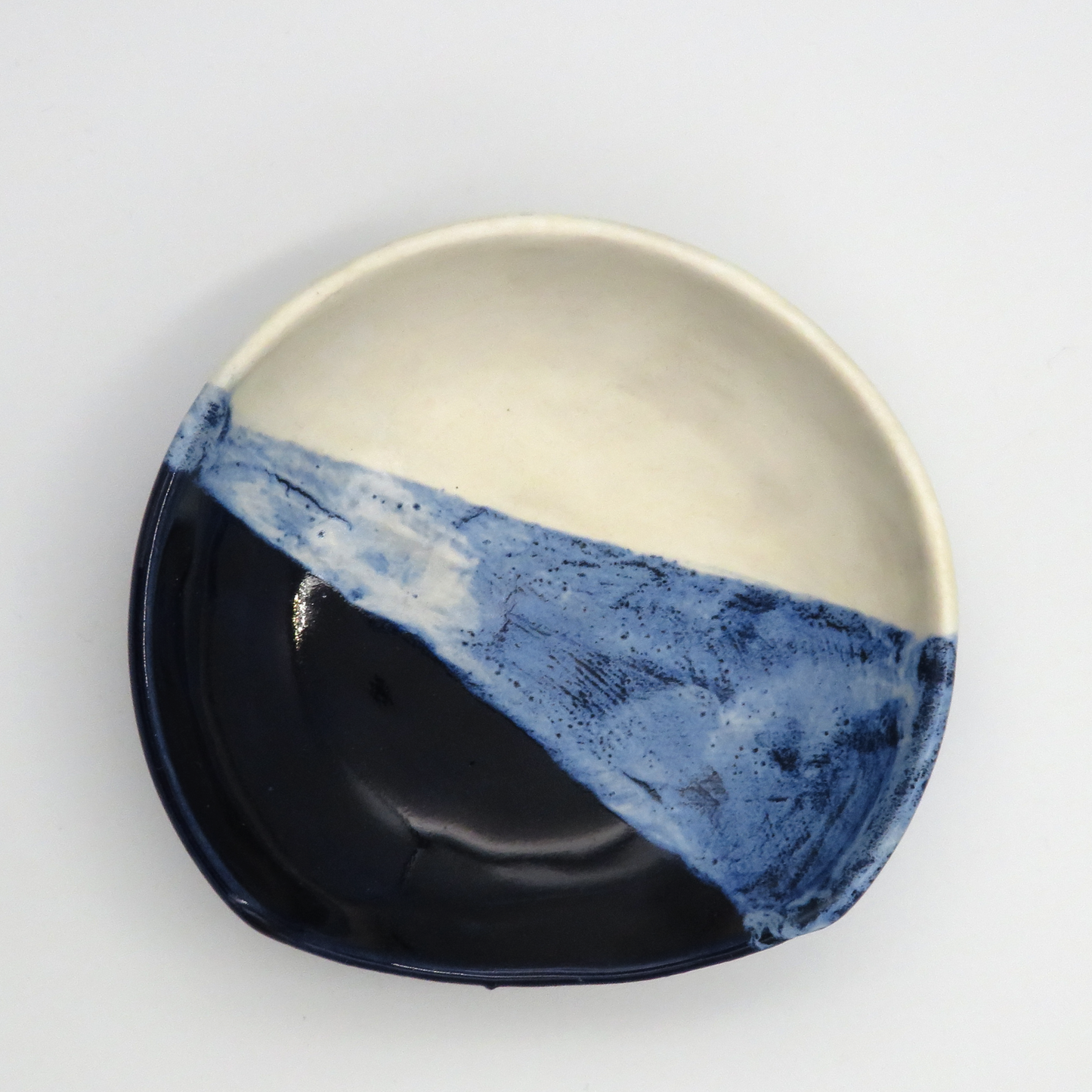 Small Angled Dish - Sea Foam - Second