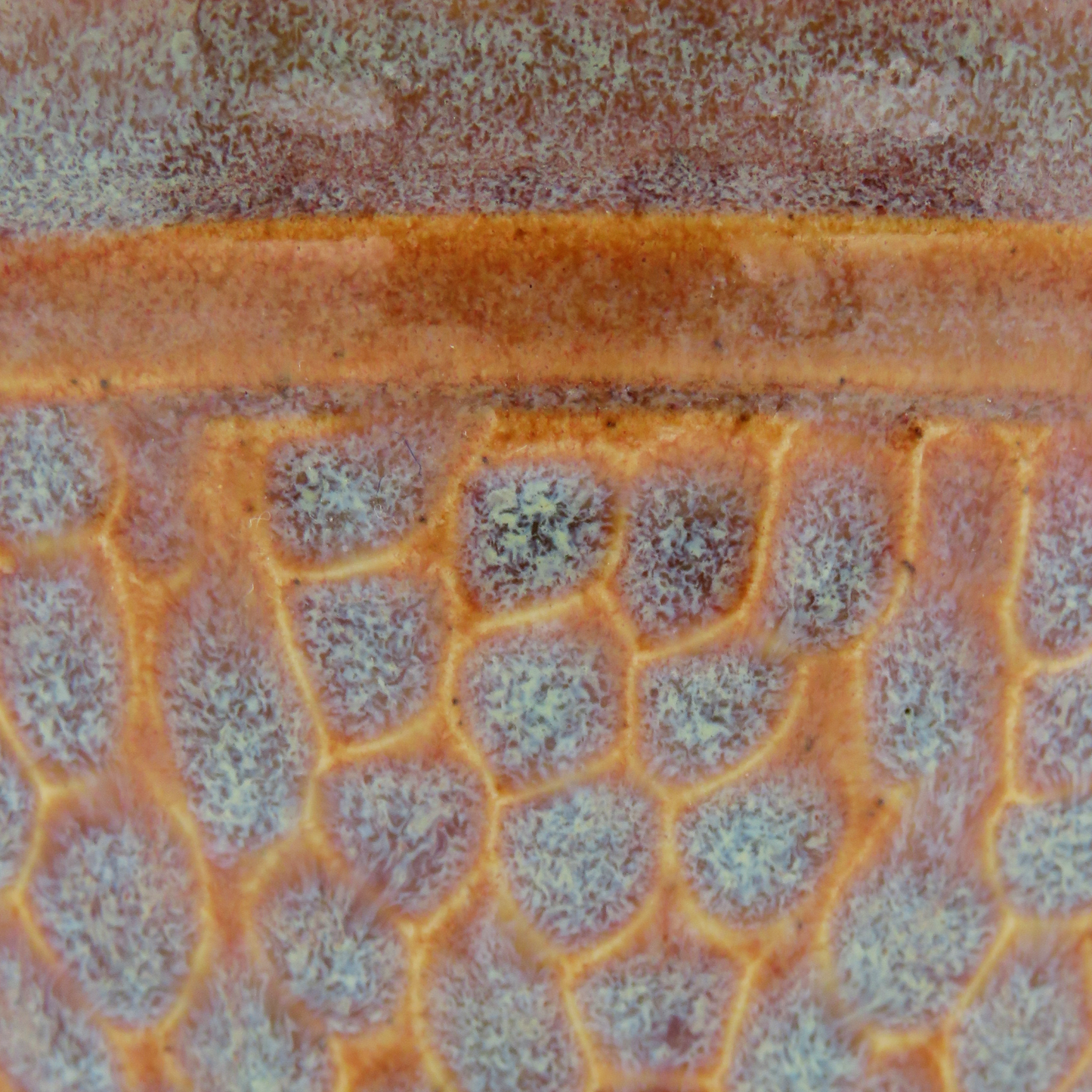 Carved Small Bowl - Sunset Red