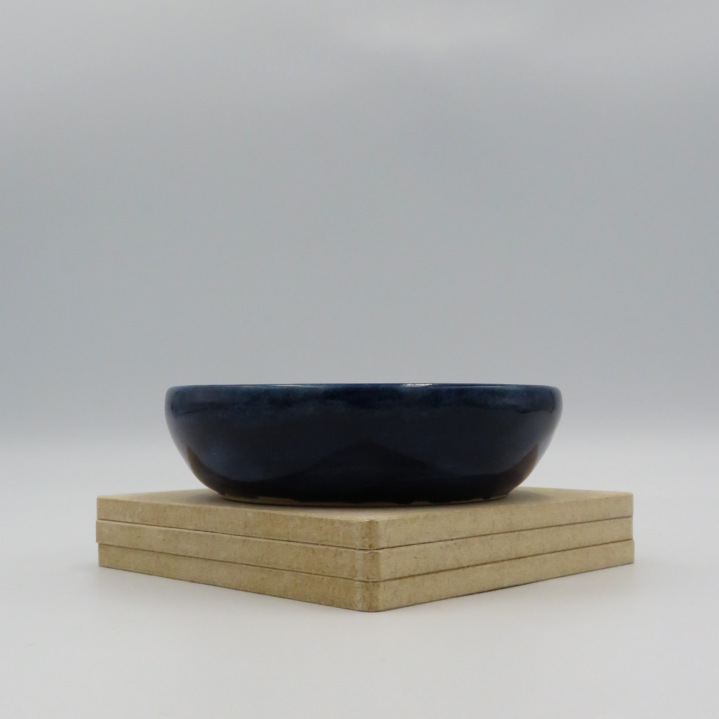 Small Flat Dish - Medium Blue