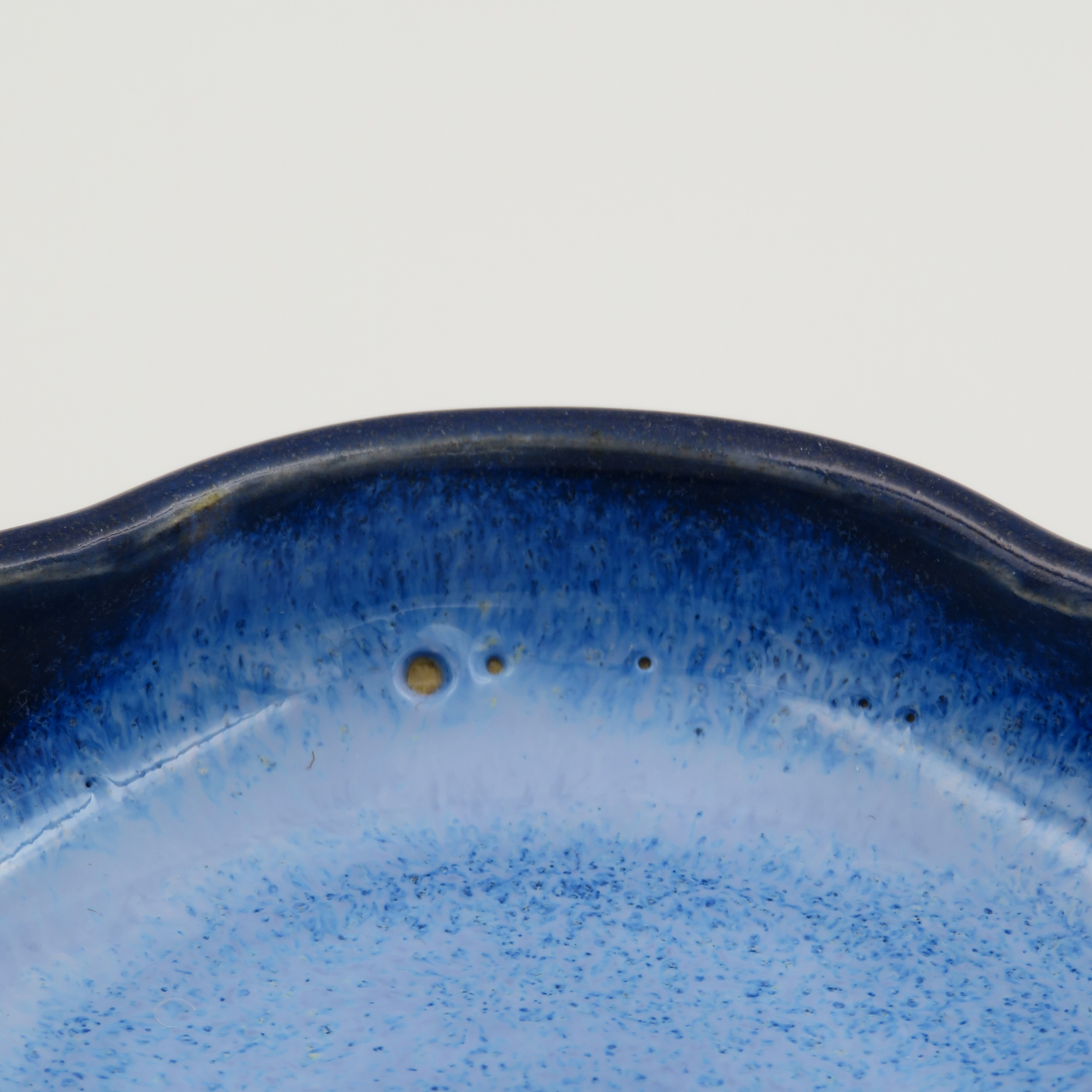 Small Flat Petal Dish - Deep Blue - Second