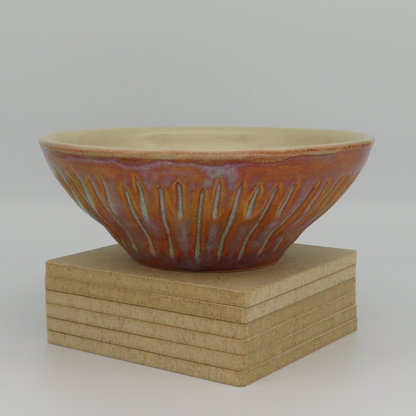 Medium Fluted Bowl - Sunset