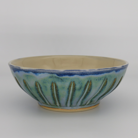 Medium Fluted Bowl - Blue/Green