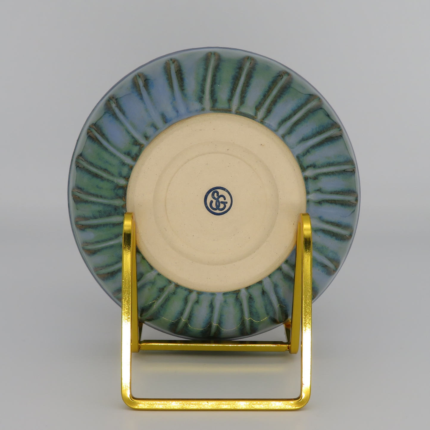 Medium Fluted Bowl - Blue/Green