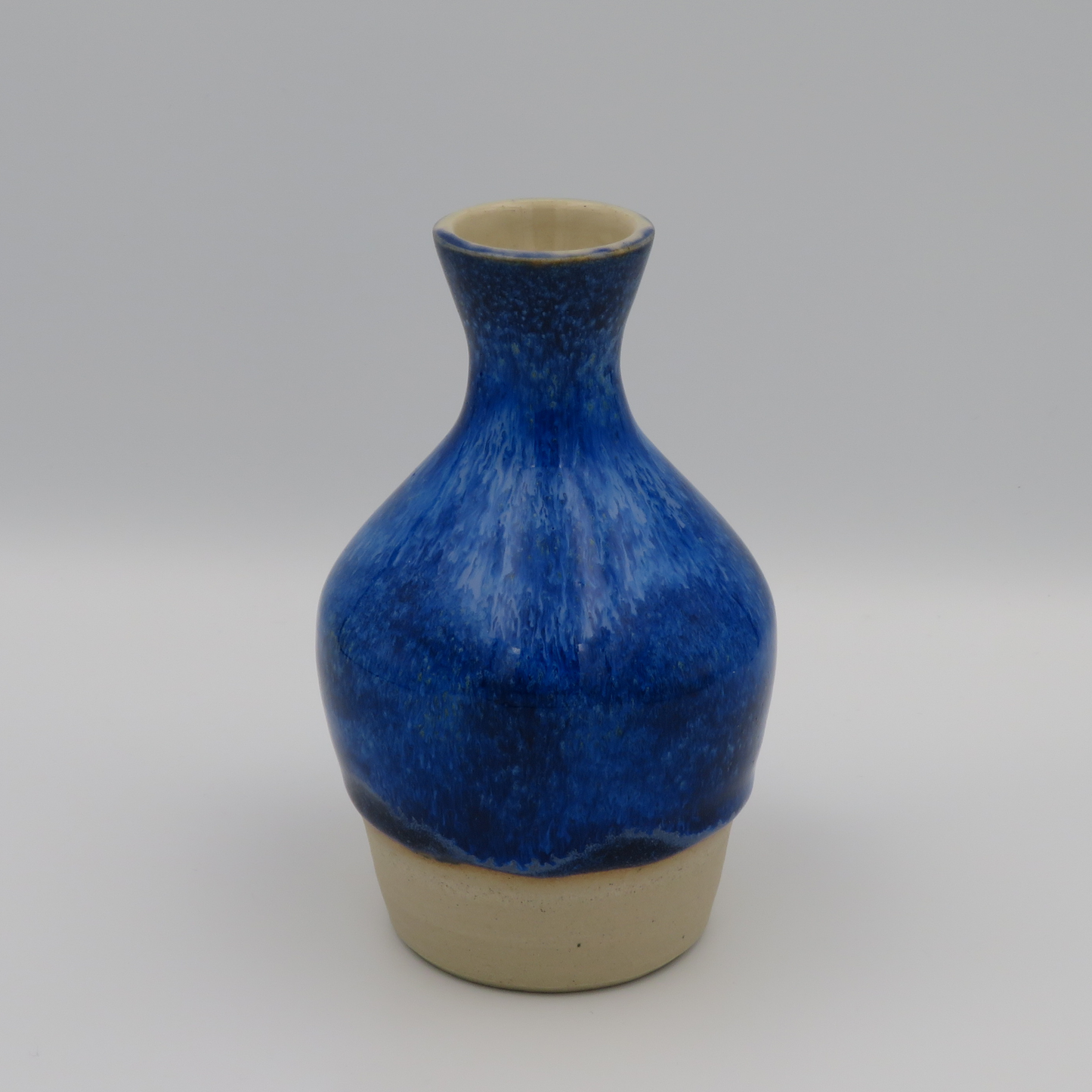 Narrow Rim Rounded Vase - Deep Blue