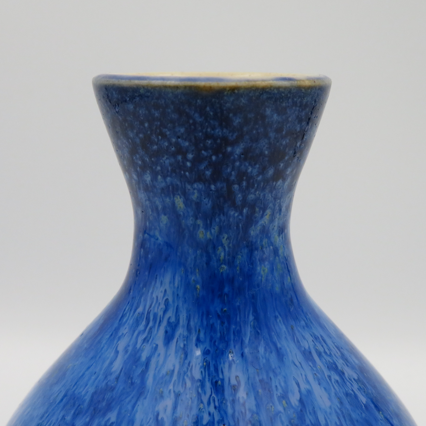 Narrow Rim Rounded Vase - Deep Blue