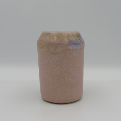 Narrow Rim Angular Vase - Pink