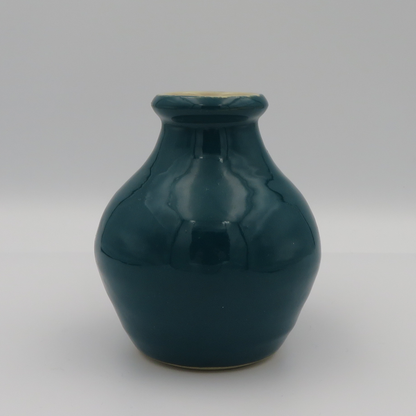 Narrow Rim Rounded Vase - Emerald