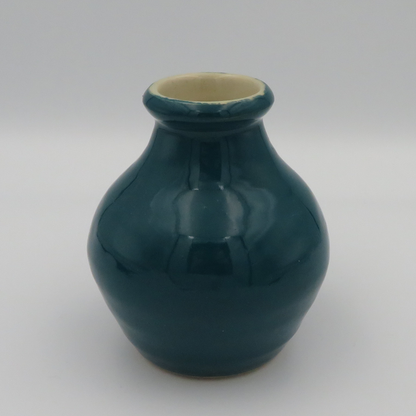 Narrow Rim Rounded Vase - Emerald