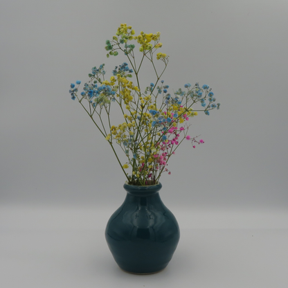 Narrow Rim Rounded Vase - Emerald