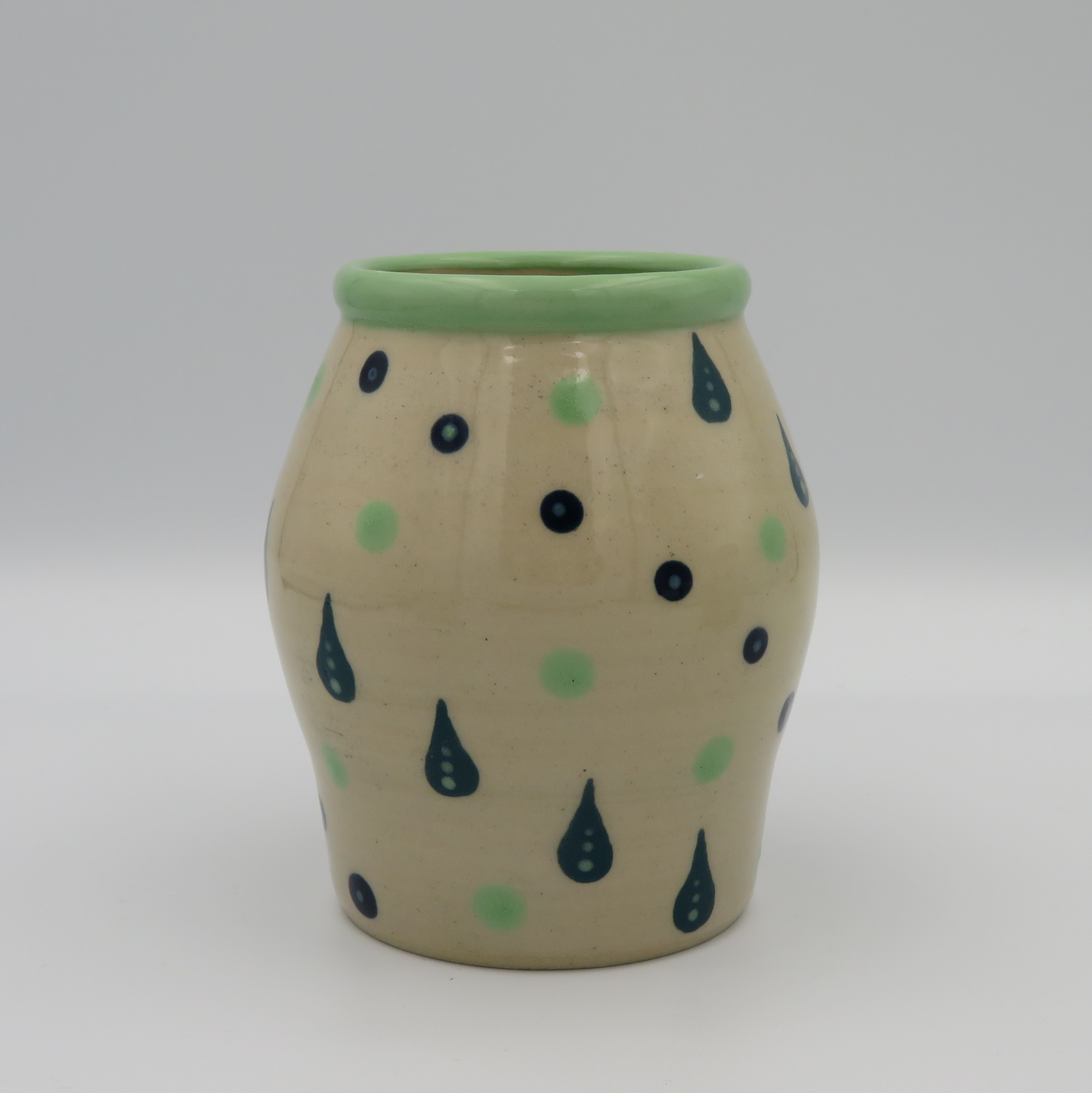 Rounded Vase - Handpainted