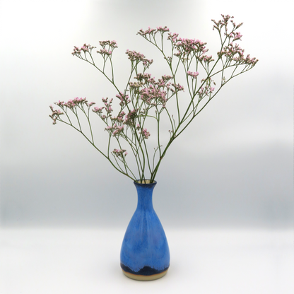 Narrow Rounded Vase - Medium Blue