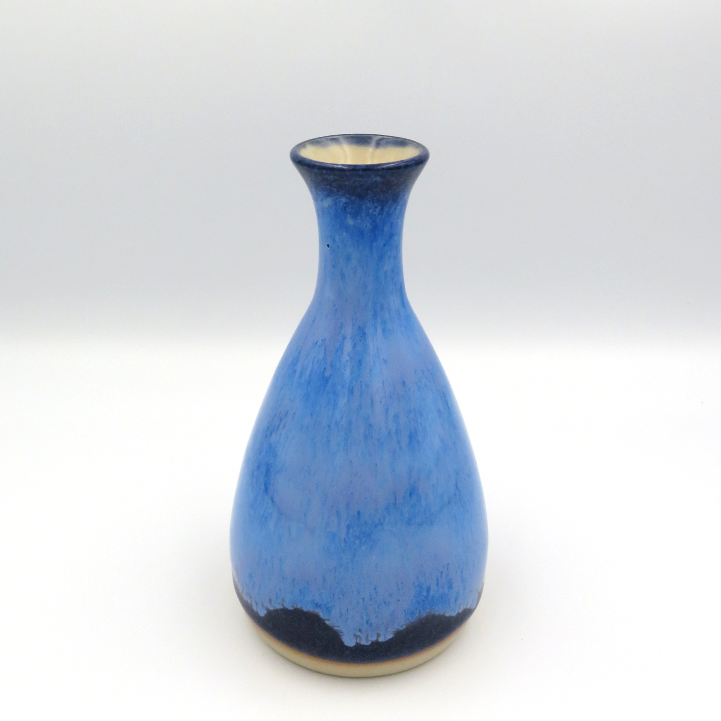 Narrow Rounded Vase - Medium Blue