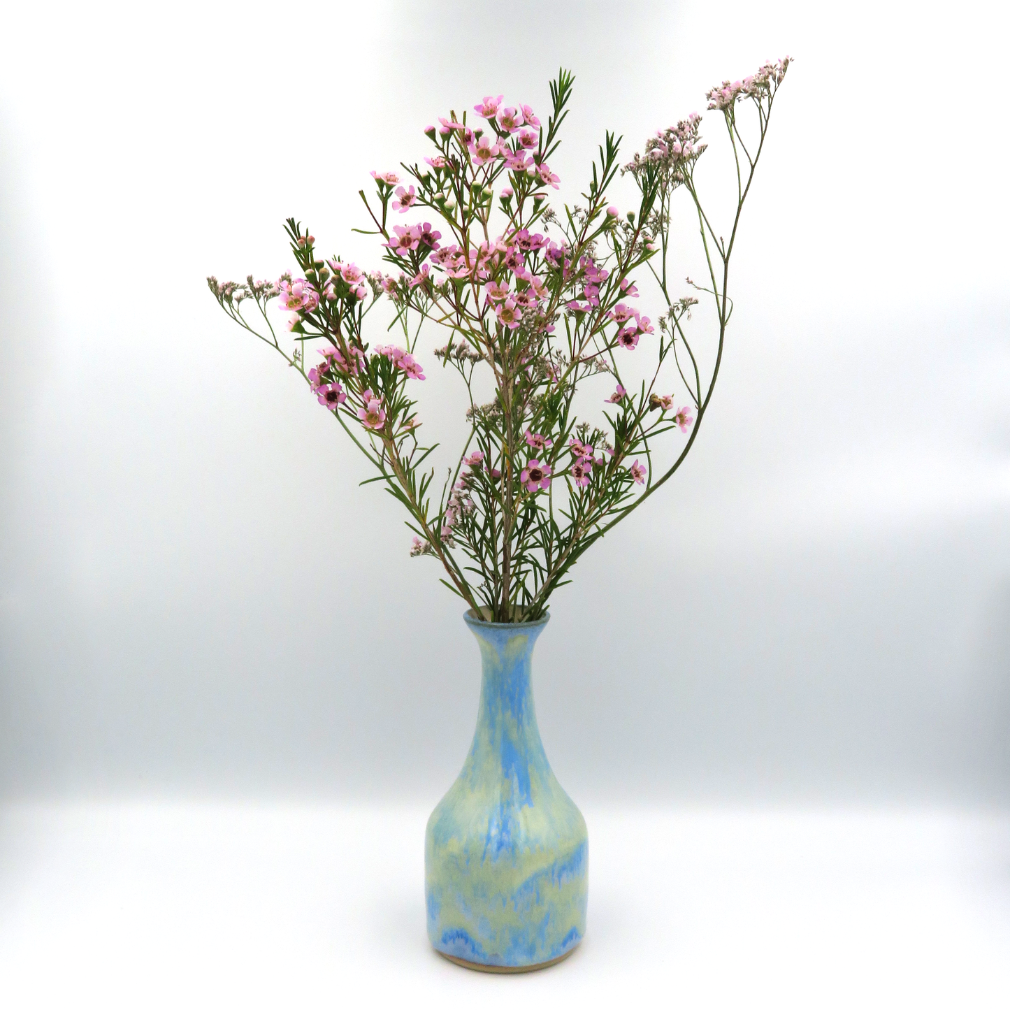 Narrow Rounded Vase - Light Blue