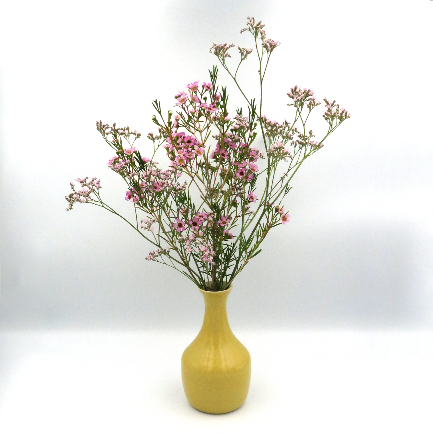 Narrow Rounded Vase - Yellow