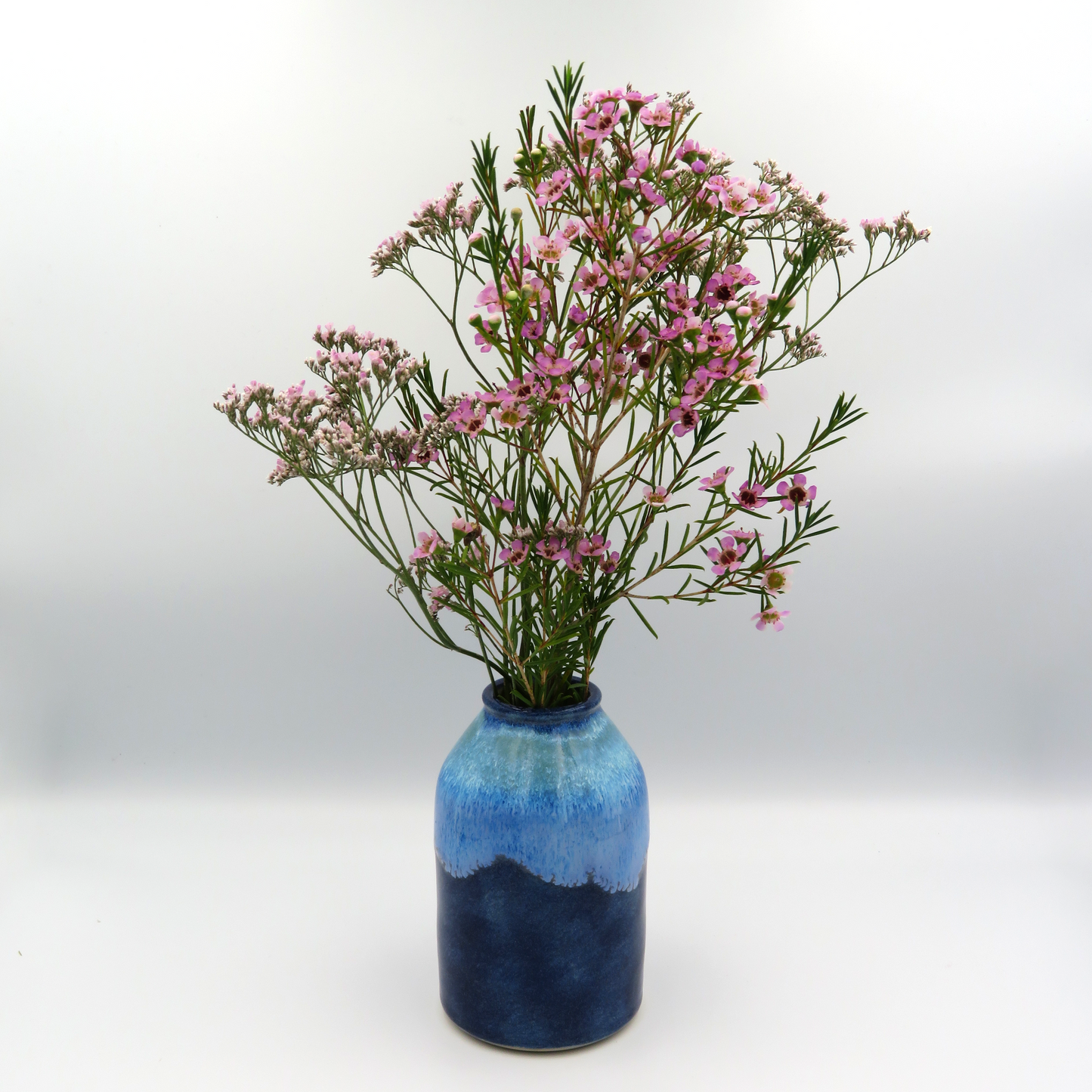 Cylindrical Vase - Medium Blue