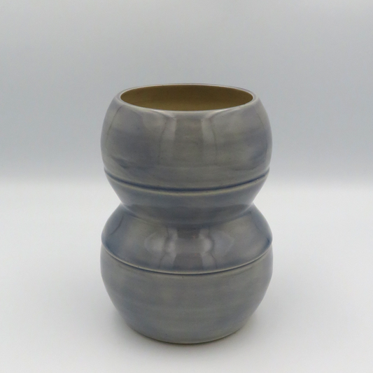 Wide Rounded Vase - Lilac Grey