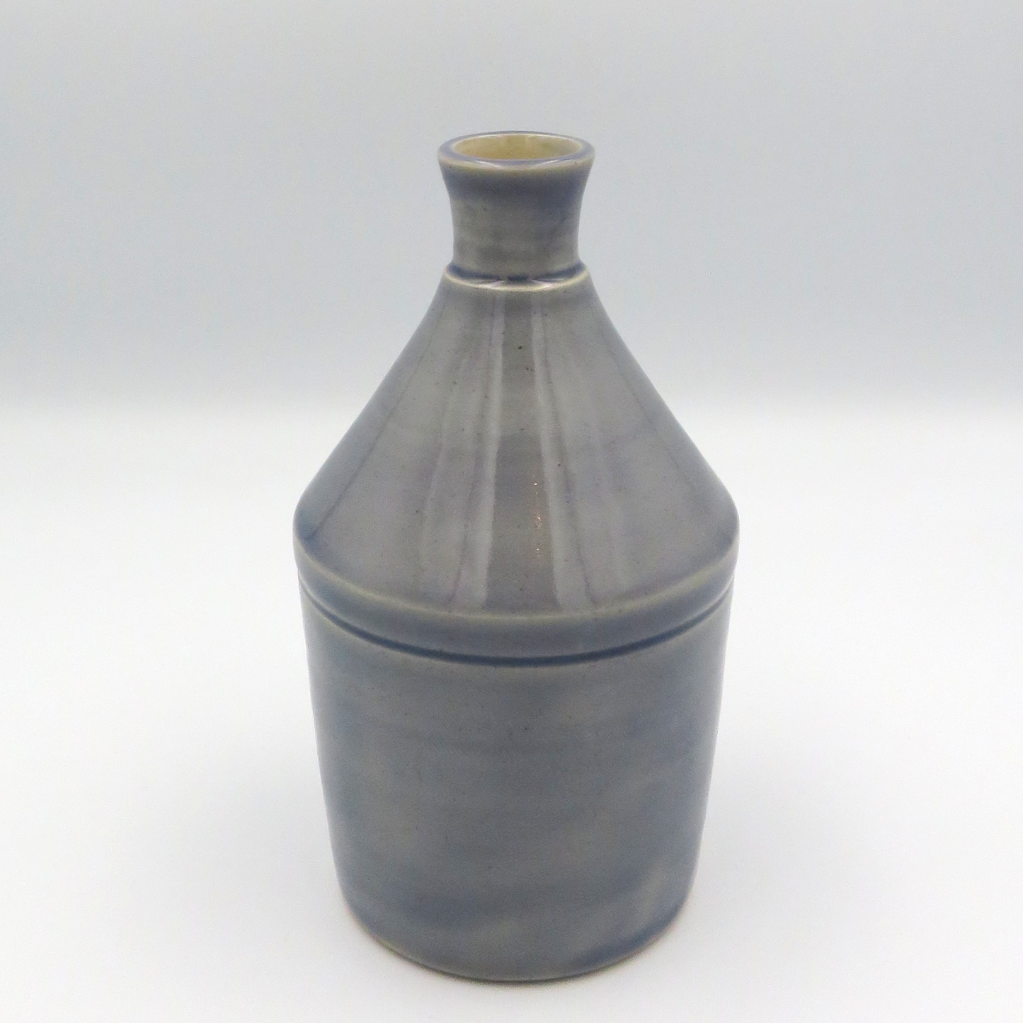 Narrow Rim Cylindrical Vase - Lilac Grey