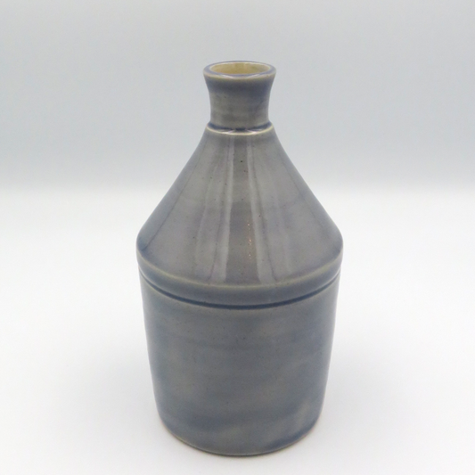 Narrow Rim Cylindrical Vase - Lilac Grey