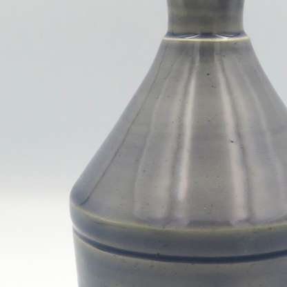 Narrow Rim Cylindrical Vase - Lilac Grey