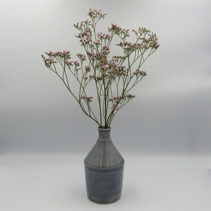 Narrow Rim Cylindrical Vase - Lilac Grey