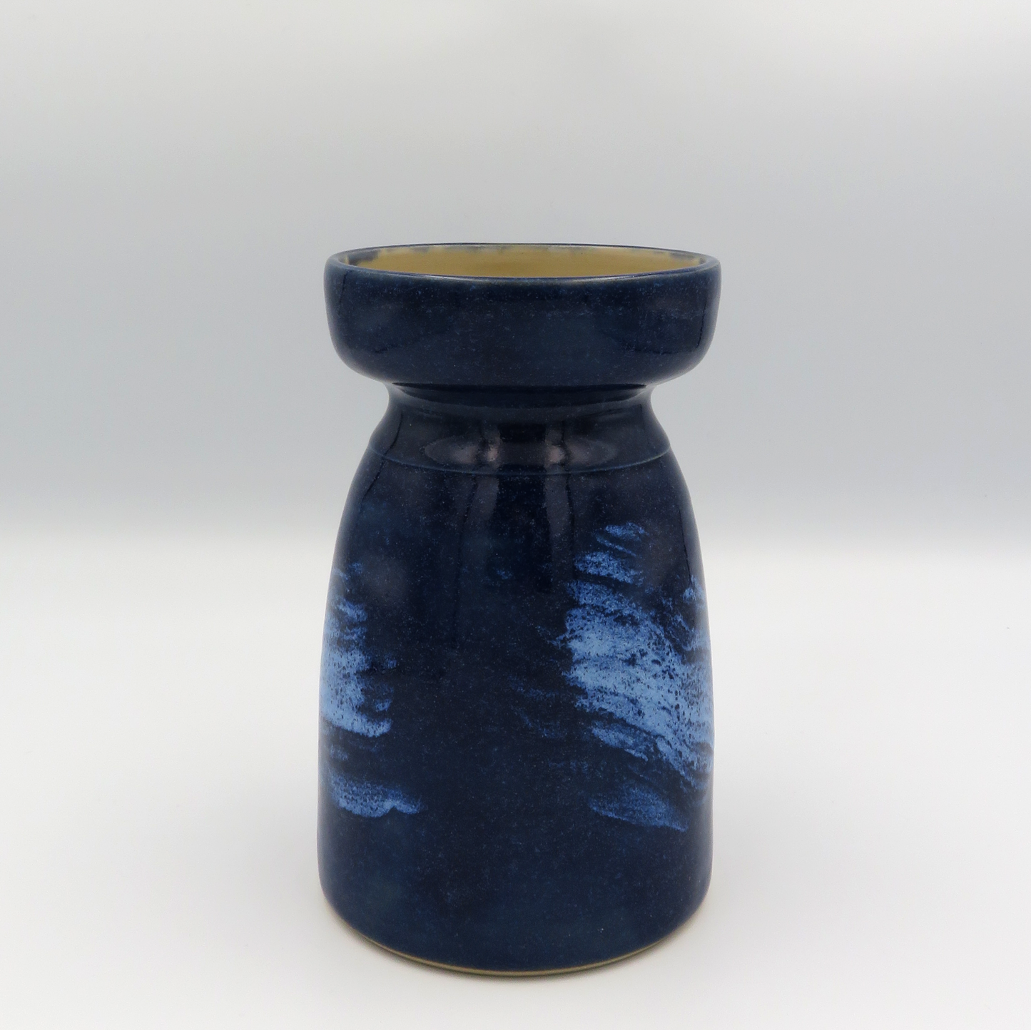 Wide Rim Bottle Vase - Sea Foam