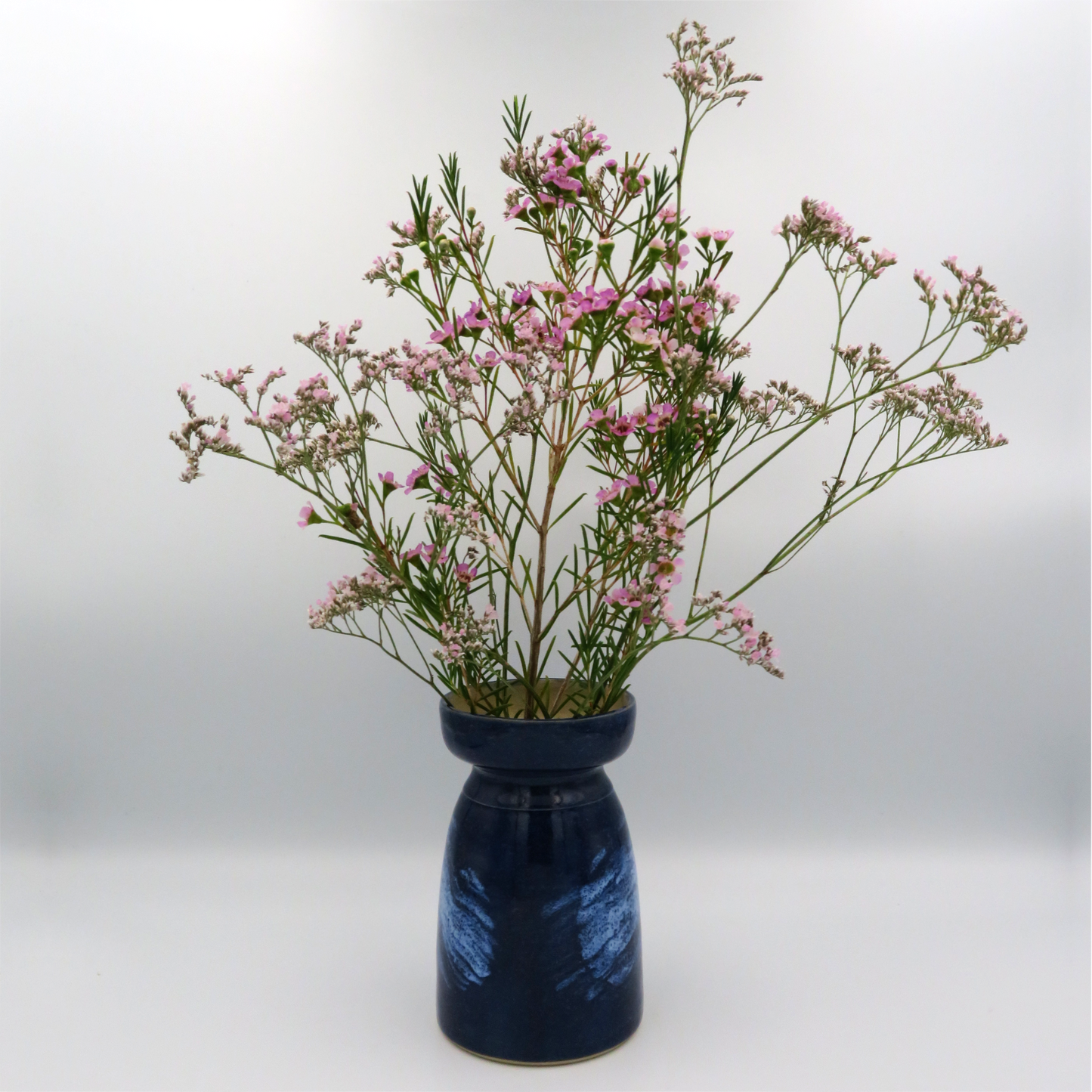 Wide Rim Bottle Vase - Sea Foam