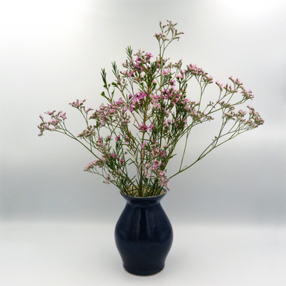 Hourglass Vase - Deep Blue