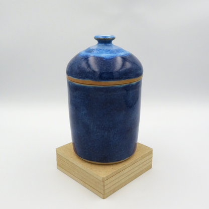 Lidded Jar - Deep Blue