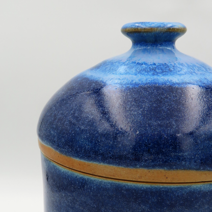 Lidded Jar - Deep Blue