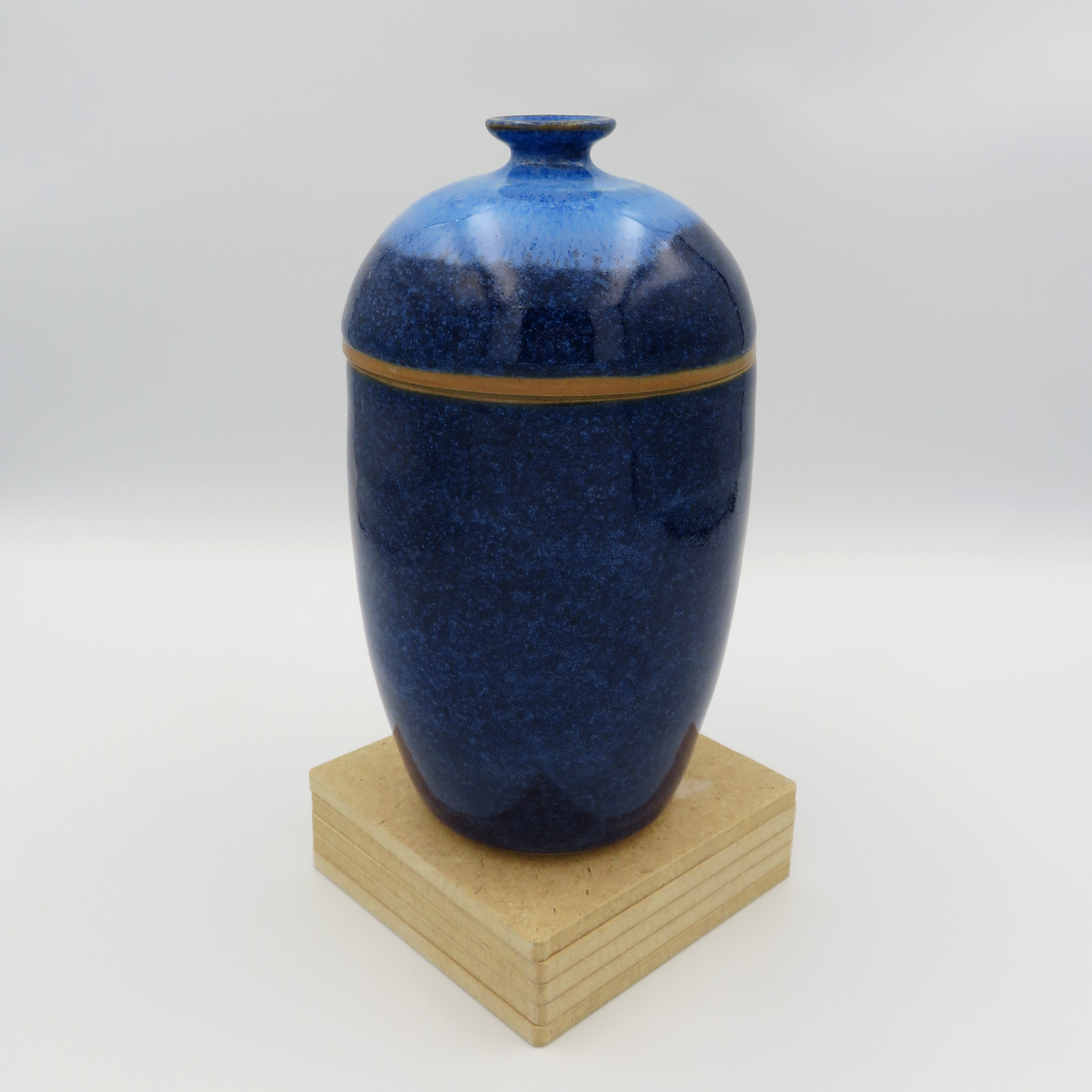 Lidded Jar - Deep Blue