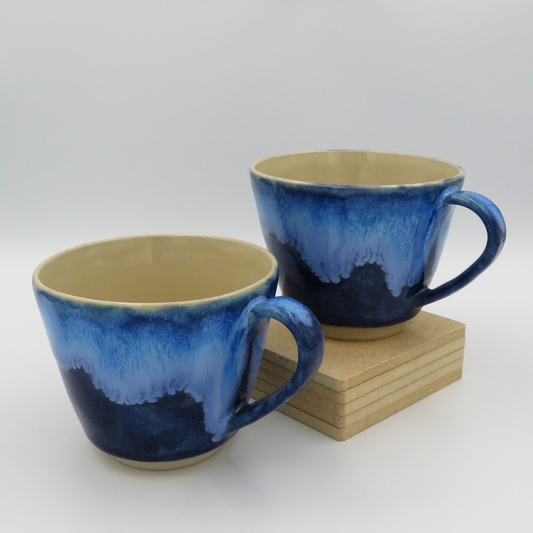 Cup with Handle - Medium Blue