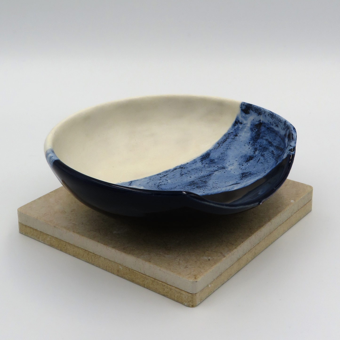 Small Angled Dish - Sea Foam - Second