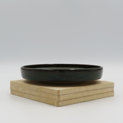 Small Angular Plate - Rustic Blue