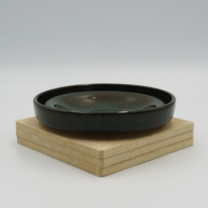 Small Angular Plate - Rustic Blue