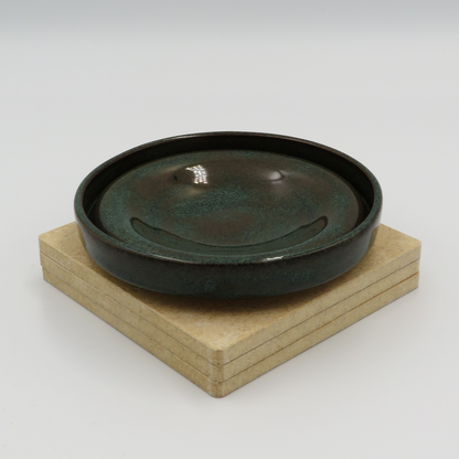 Small Angular Plate - Rustic Blue