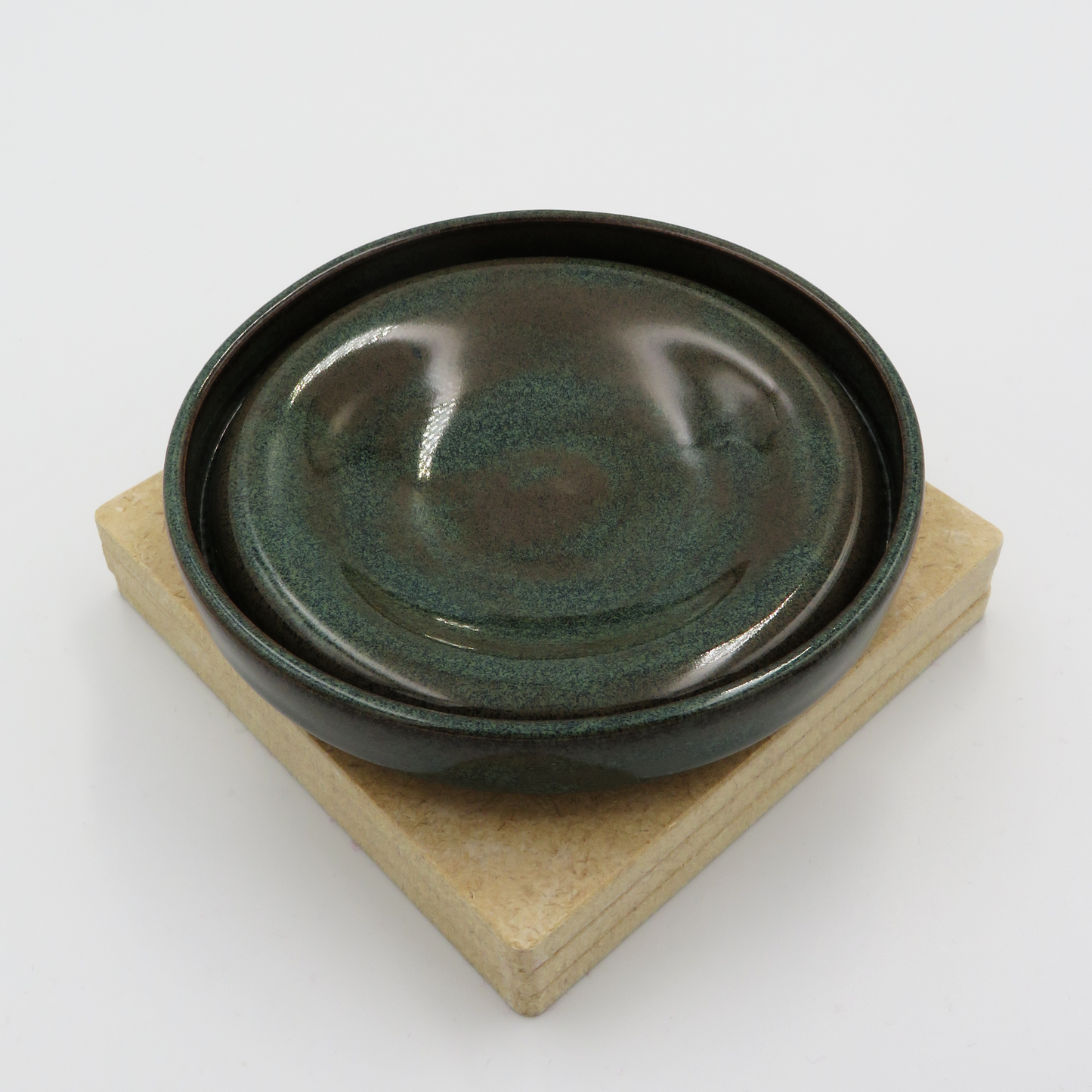 Small Angular Plate - Rustic Blue