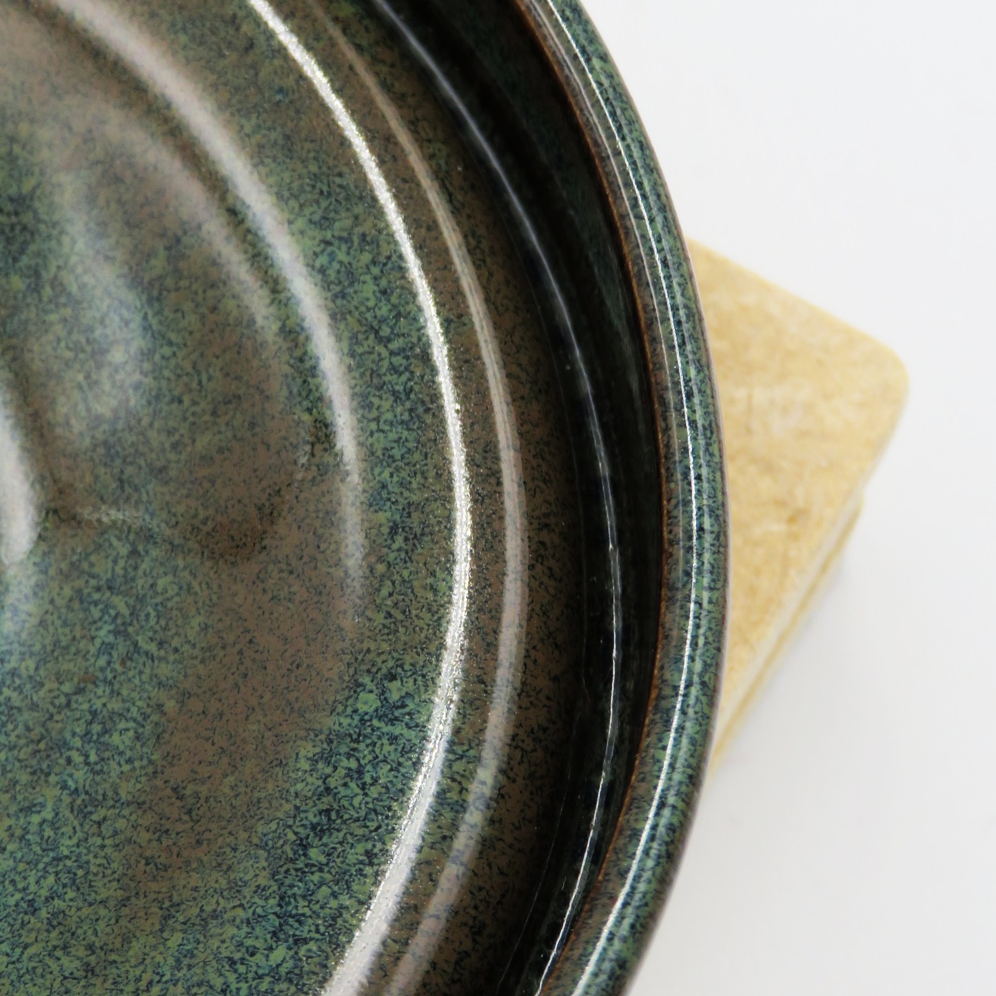 Small Angular Plate - Rustic Blue