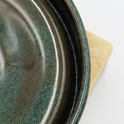 Small Angular Plate - Rustic Blue