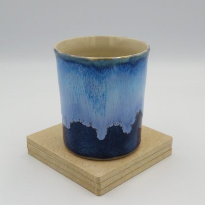 Drip Glaze Cup - Medium Blue