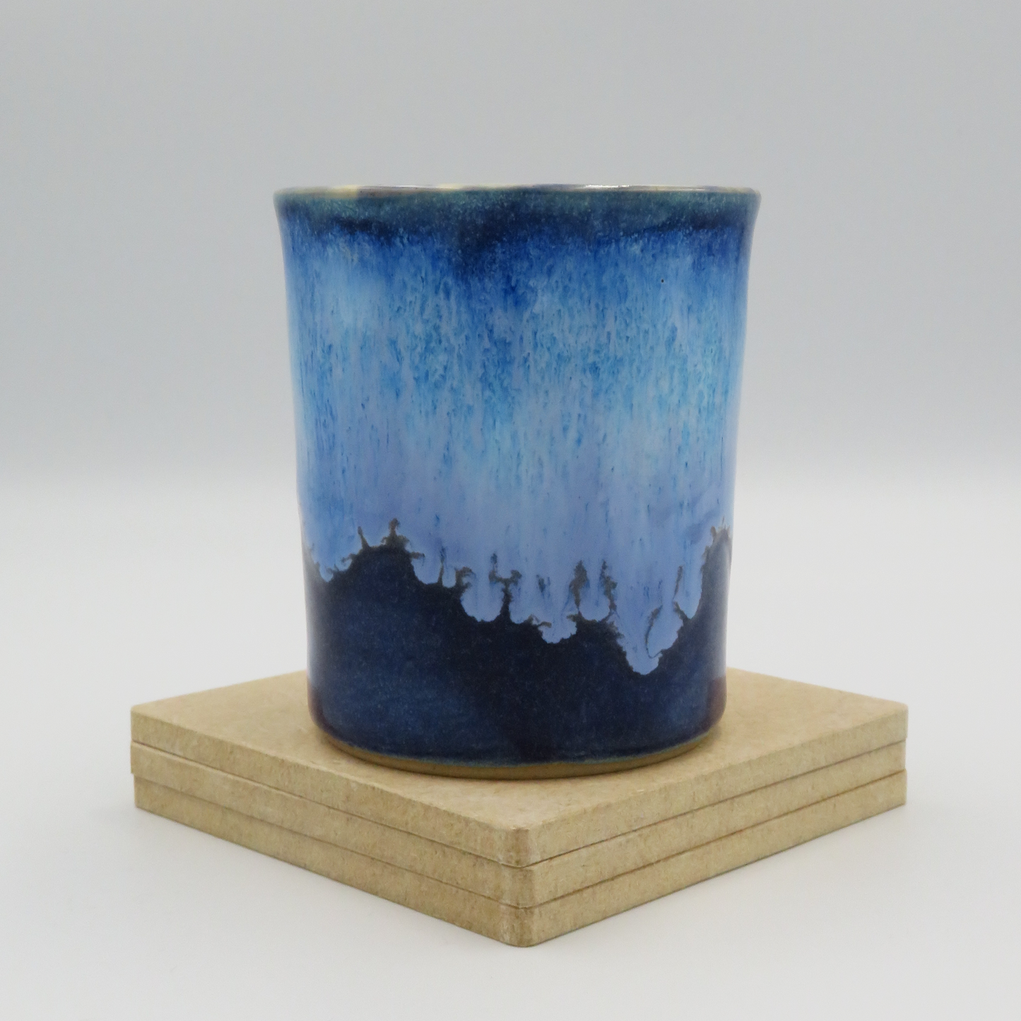 Drip Glaze Cup - Medium Blue