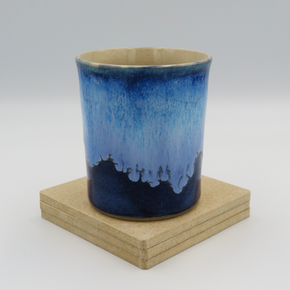 Drip Glaze Cup - Medium Blue