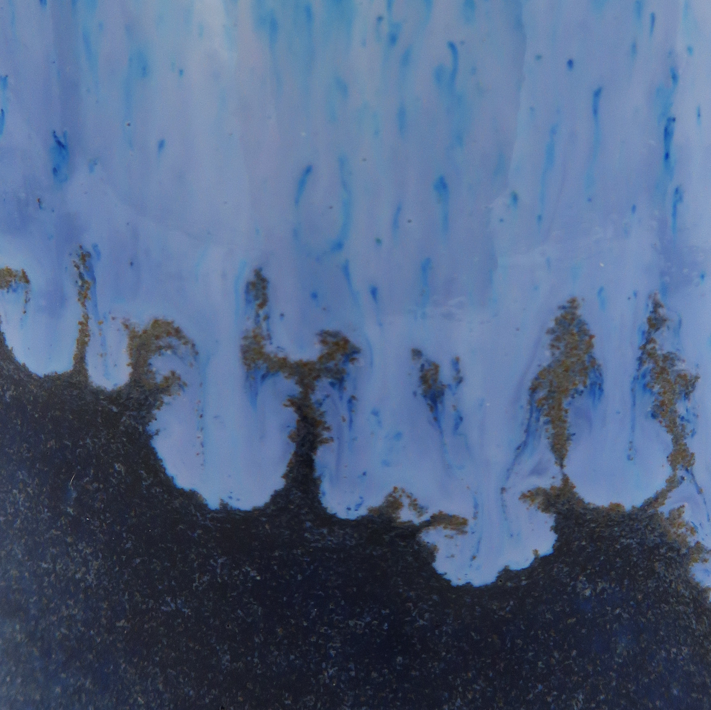 Drip Glaze Cup - Medium Blue