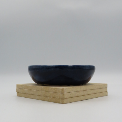 Small Flat Dish - Medium Blue