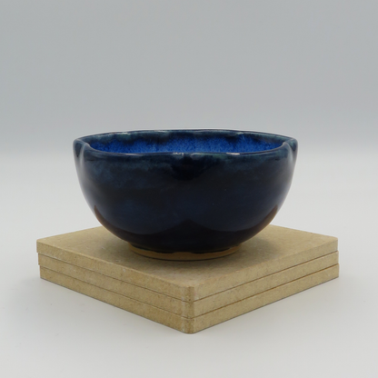 Small 5 Petal Dish - Medium Blue