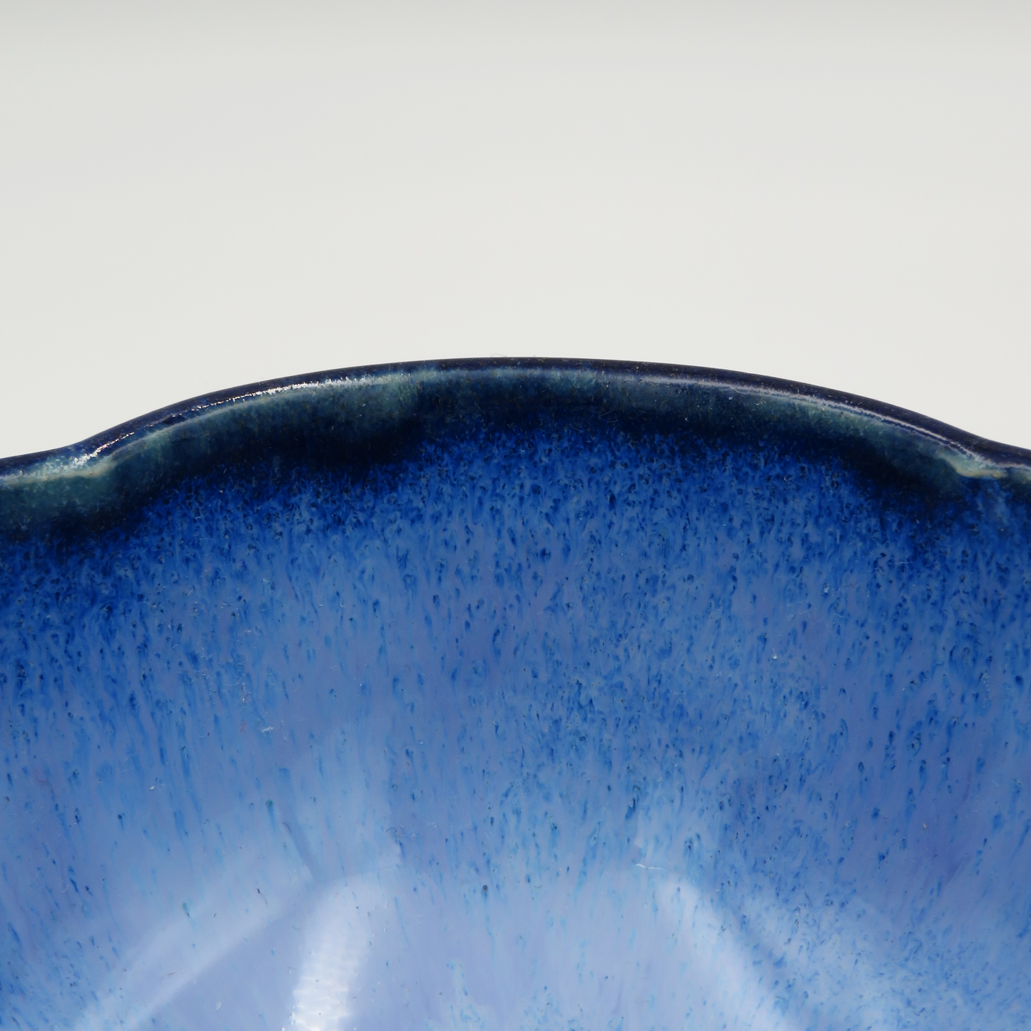 Small 5 Petal Dish - Medium Blue
