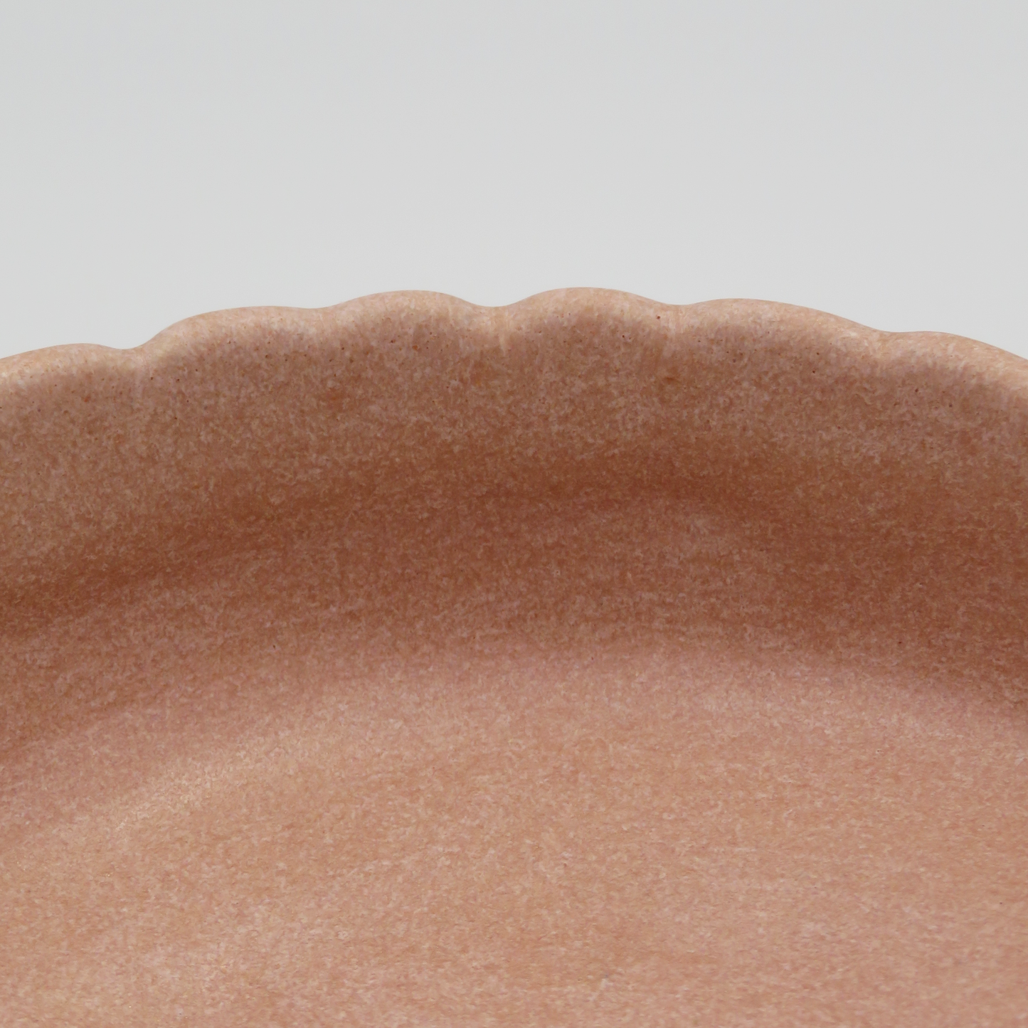 Small Scalloped Edge Dish - Pink