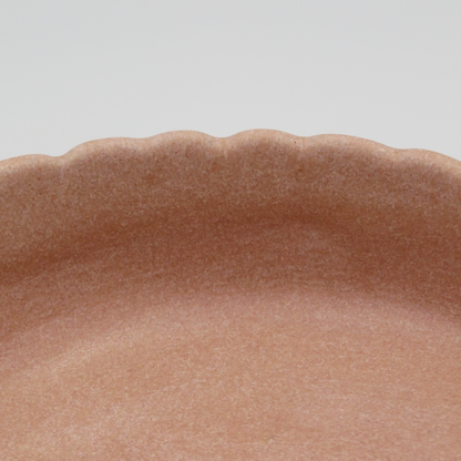 Small Scalloped Edge Dish - Pink
