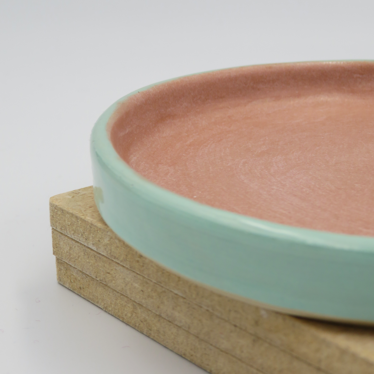 Flat Plate - Pink & Sea Glass