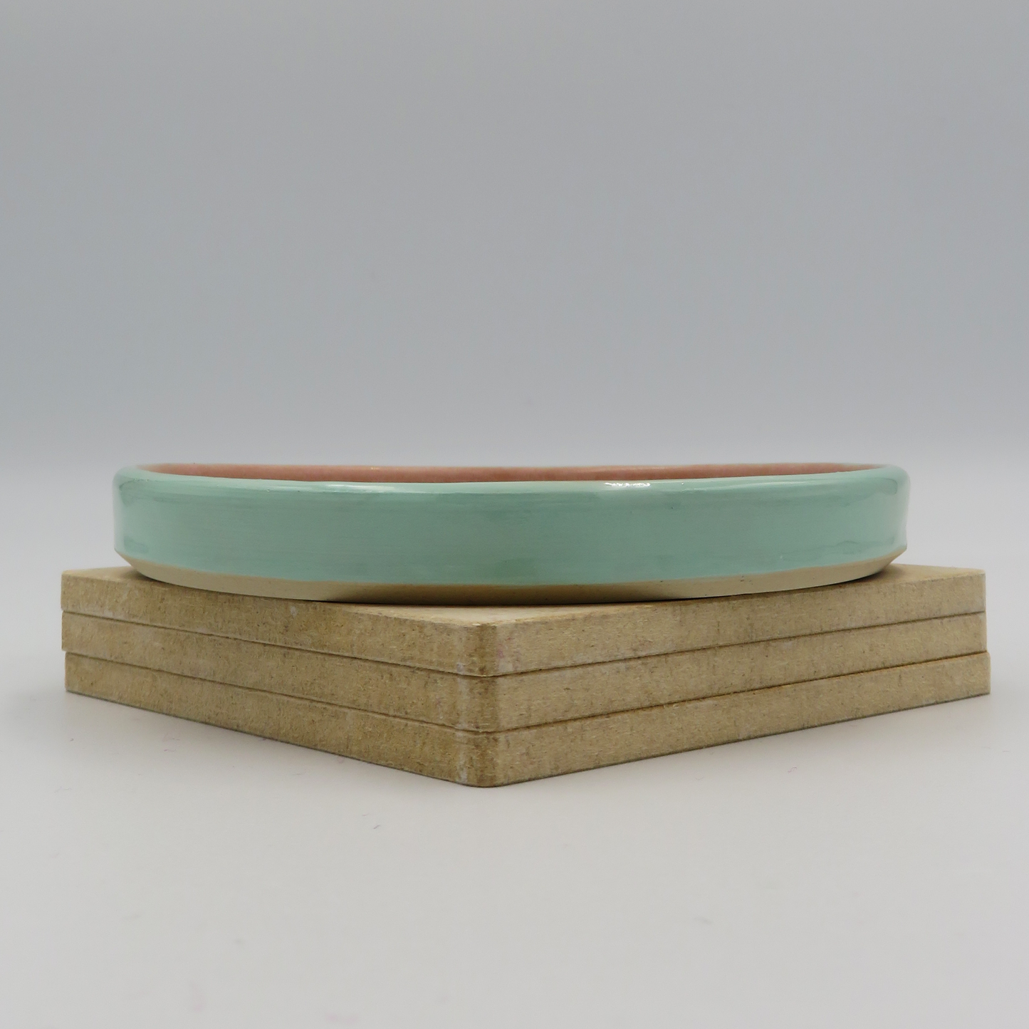 Flat Plate - Pink & Sea Glass